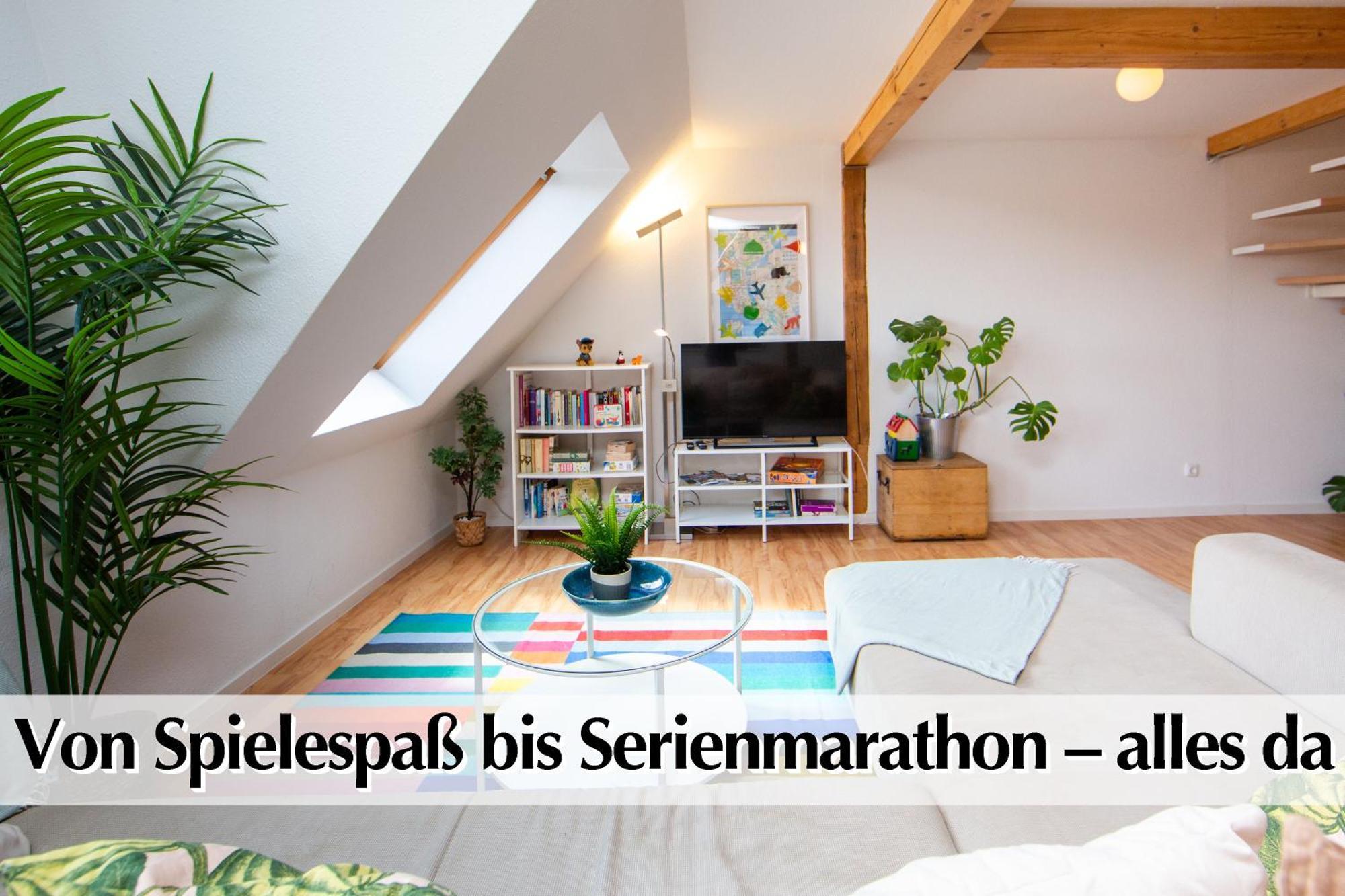 Helles 80M2 Maisonette-Loft Mit Balkon, Kingsize Bett, Smart-Tv, Etc Erfurt Extérieur photo