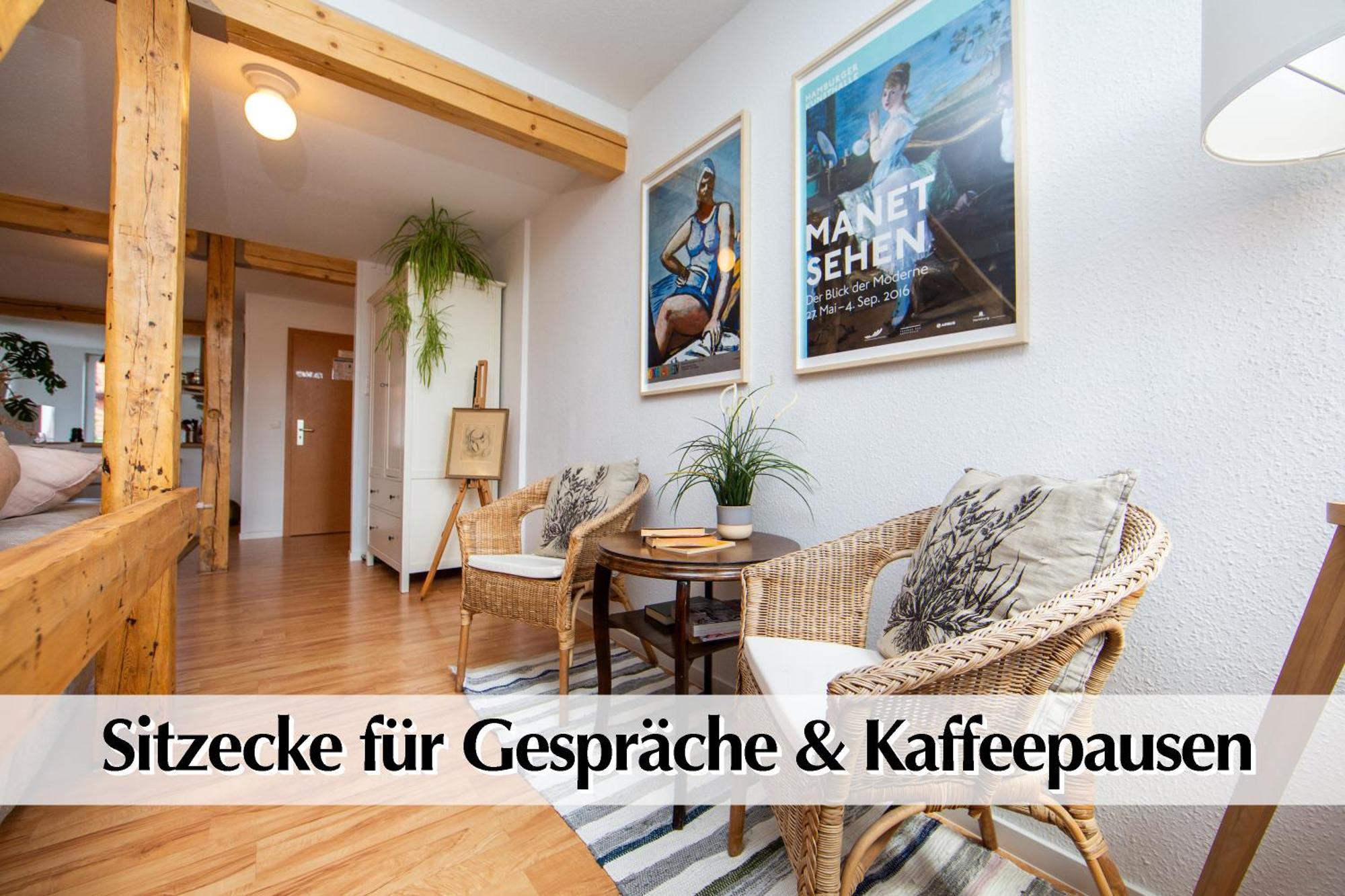 Helles 80M2 Maisonette-Loft Mit Balkon, Kingsize Bett, Smart-Tv, Etc Erfurt Extérieur photo